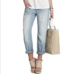 BCBGMaxazria Billie blue wash boyfriend jean
